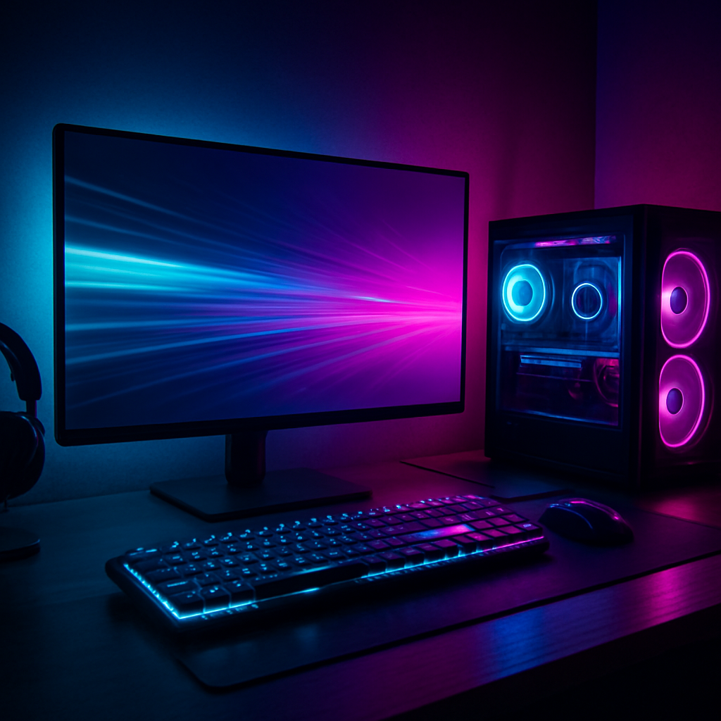 RGB gaming battlestation